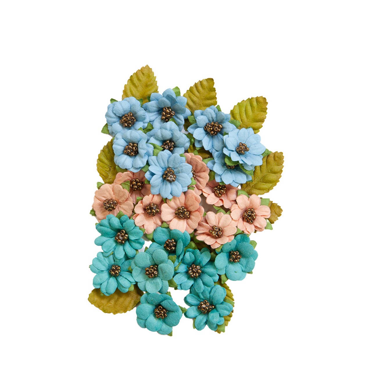 Painted Floral Collection Flowers - Painted Beauties - 36 Pcs, 1"